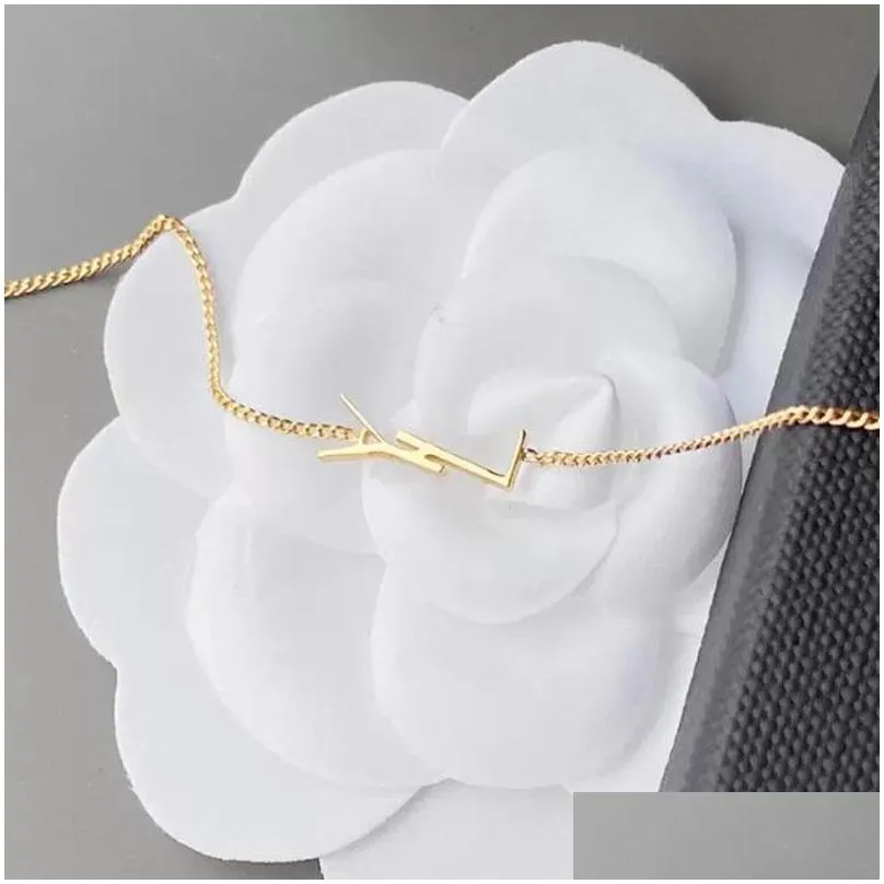 designer gold chain bracelet womens bracelets love jewelry luxury letter pendant y bracelet for women charm earring wedding g2205242z