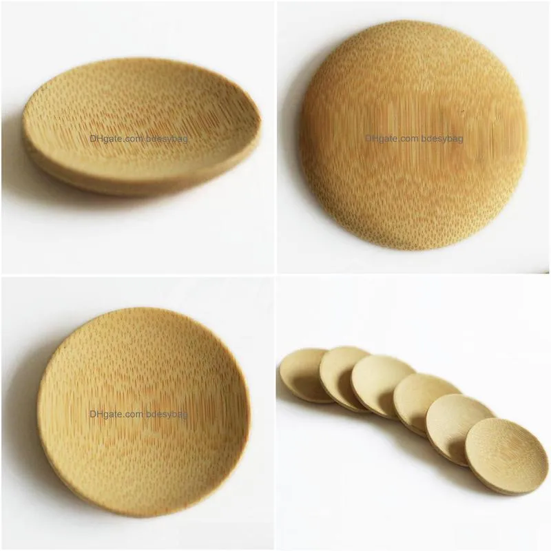 round bamboo snack plates seasoning dishes dessert plate wholesale lx4746