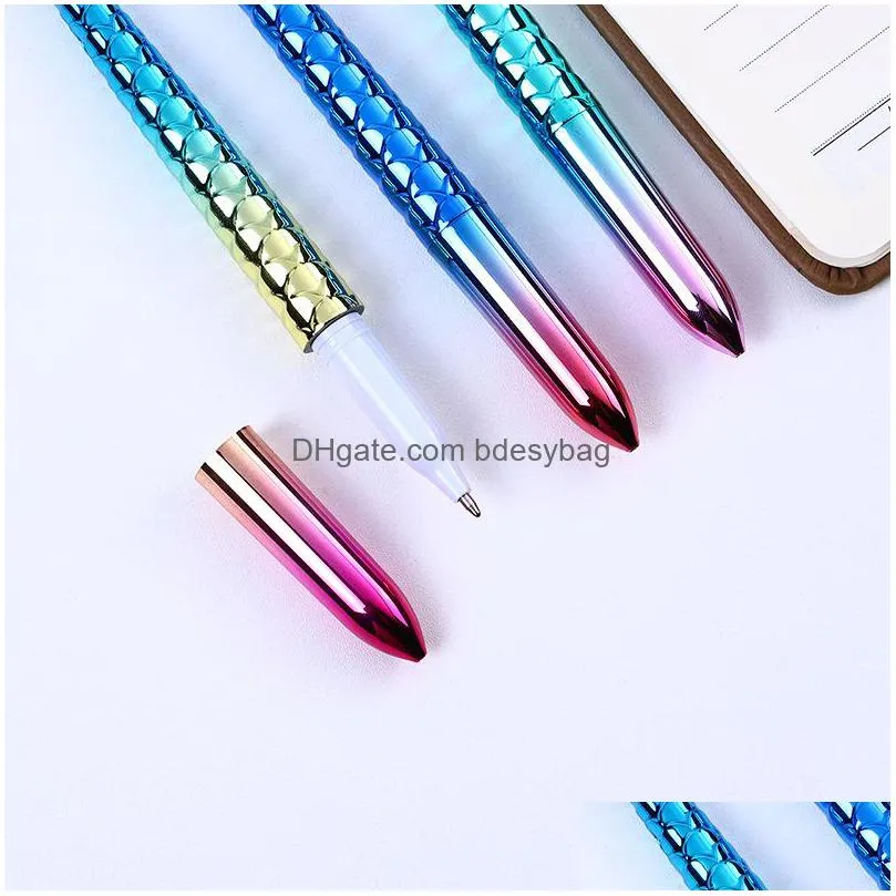 fashion kawaii colorful mermaid pens student writing gift novelty mermaid ballpoint pen stationery school office supplies w0008