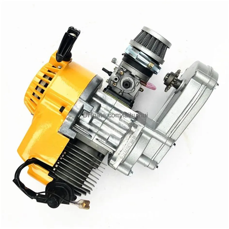 mini motorcycle engine two-stroke improved version 49cc single-cylinder air-cooled245t