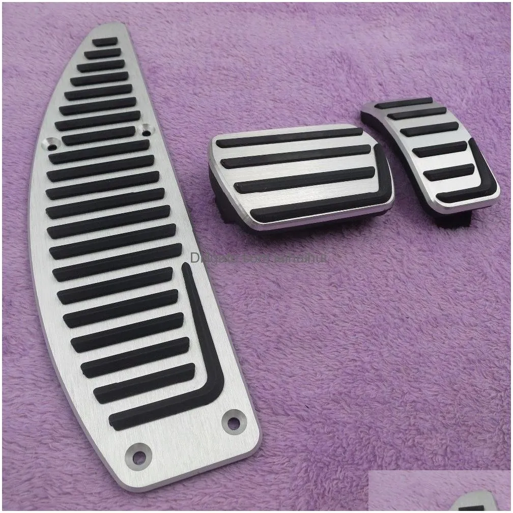 car accessories aluminium alloy accelerator gas brake pedal for volvo s40 v40 c30 at non slip pedal plate pads covers styling beau191p