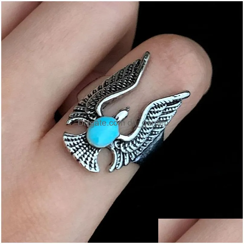 bulk lots 30pcs vivid gothnic snake dragon vintage metal rings size 1720 for women men punk  fashion charm gifts jewelry accessories