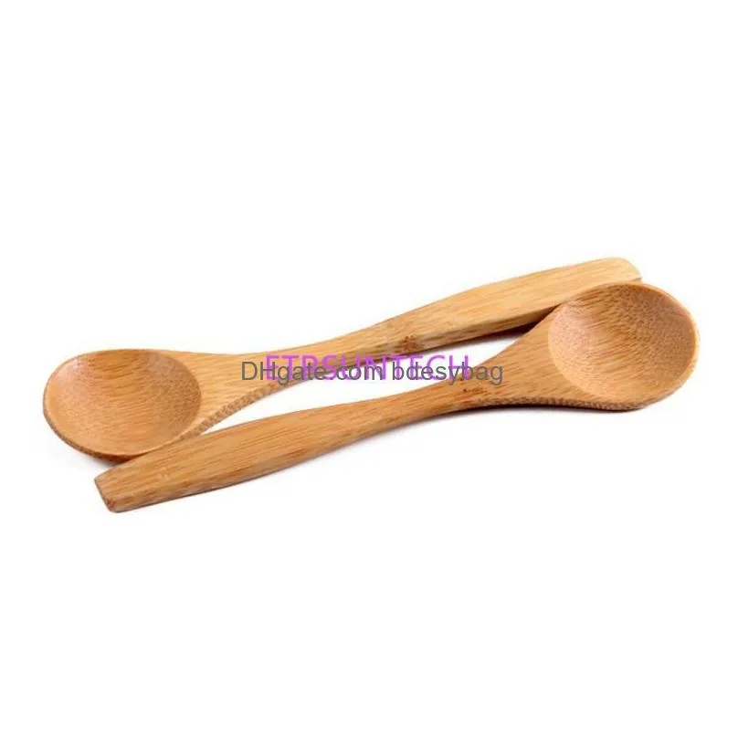 fast shipping new arrival handmade bamboo spoons honey spoon baby spoons mini spoons 13cmx3cm factory wholesale lx743