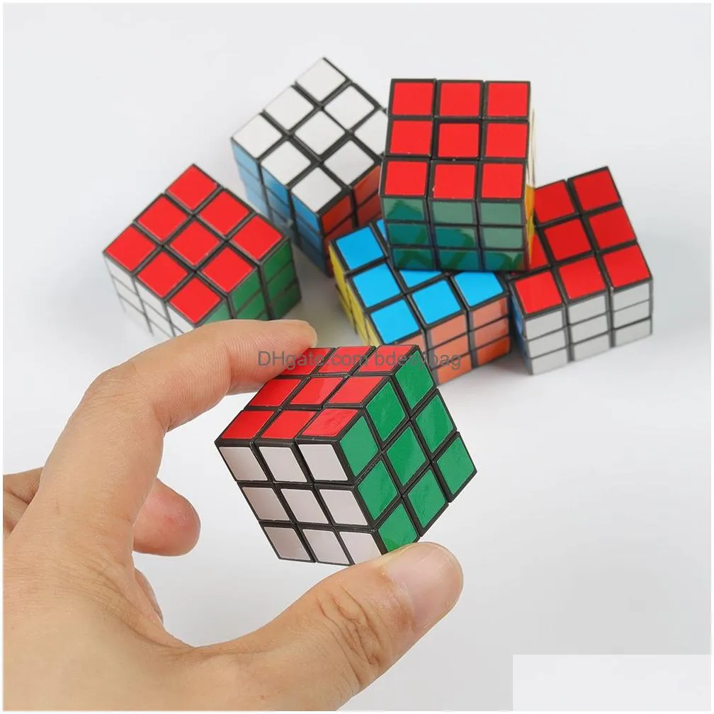 Other Event & Party Supplies Funny 3Cm Mini Cube Kids Birthday Party Toys 24 Wedges Smooth Speed Magic Cubes Early Educational Puzzle Dhl7G