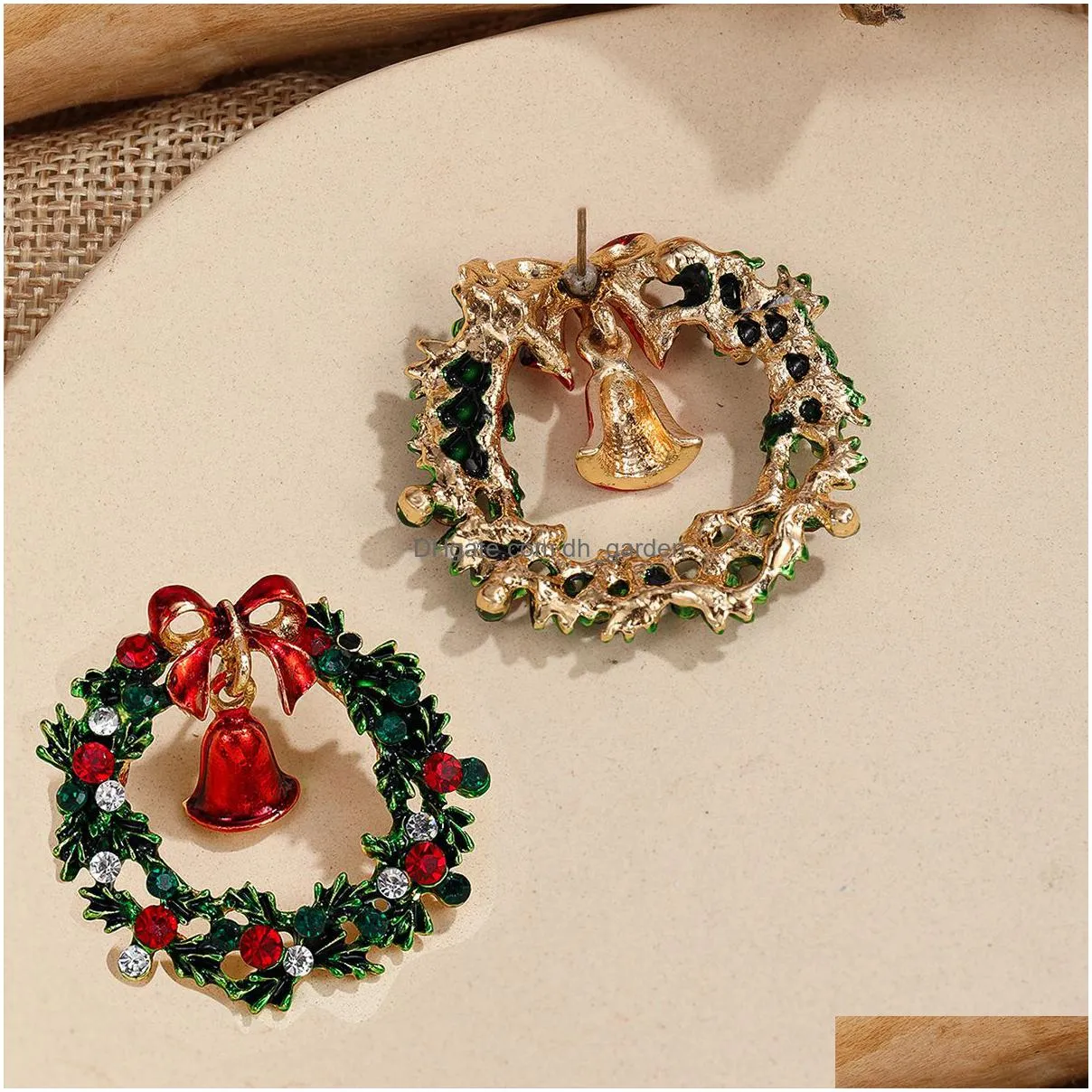 charm crossborder new european and american earrings highend snowflake bells alloy accessories christmas earrings
