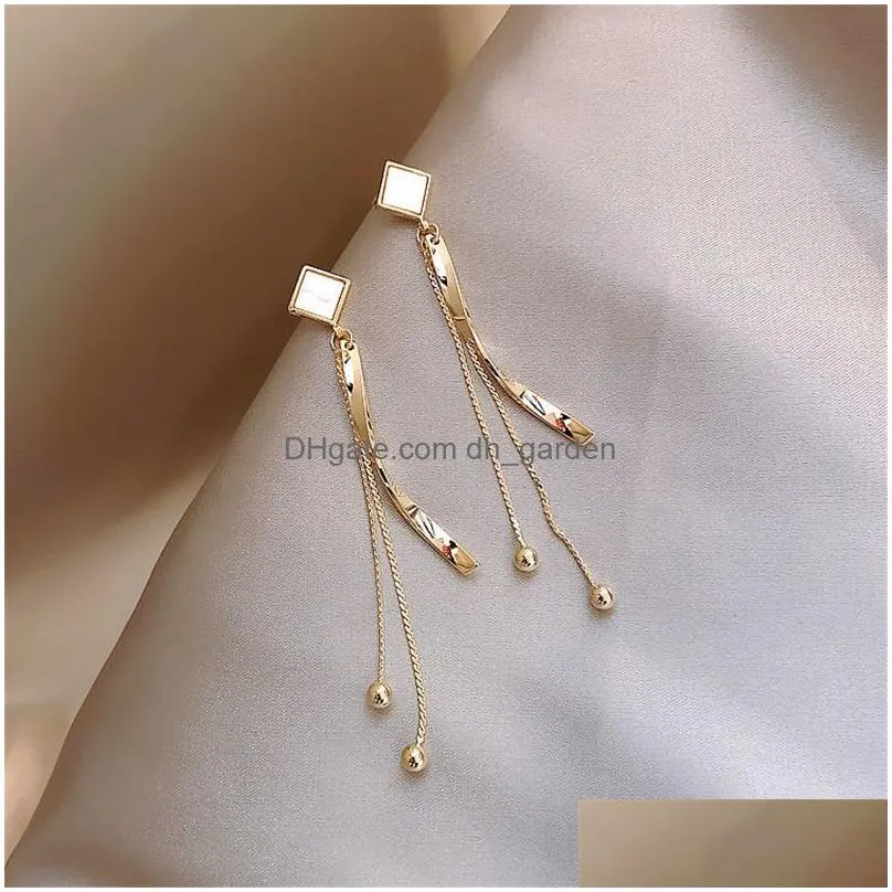 Dangle & Chandelier Vintage Pearl Tassel Ear Wrap Cler Earrings For Women Party Fashion Long Hanging Drop Earring Wedding Je Dhgarden Otatl