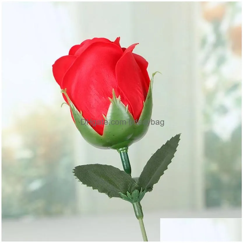 Decorative Flowers & Wreaths Romantic Decorative Flowers Rose Artificial Roses With Gift Box Creative Valentines Day Christmas Home Dr Dhje1