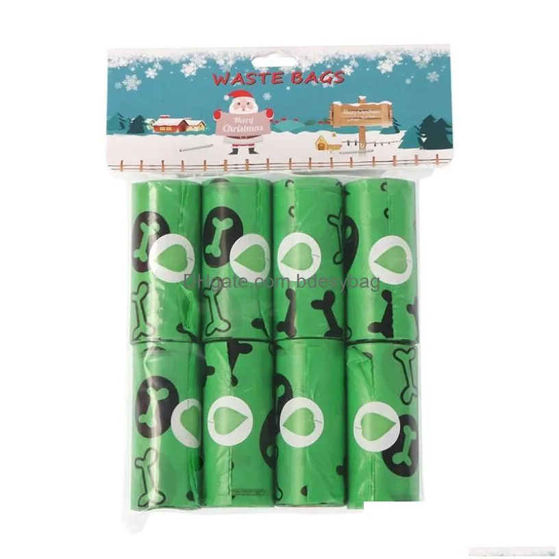 Other Dog Supplies Dog Poop Bag Eco-Friendly Waste Bags With Dispenser Outdoor Clean Pet Walking Supplies 15 Per Roll Drop Delivery Ho Dhq1W