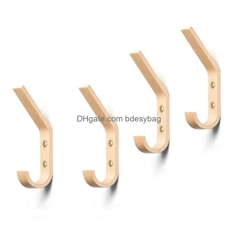 oak wood wall hook coat hooks vintage single wall organizer heavy duty for hanging hat towel lx4675