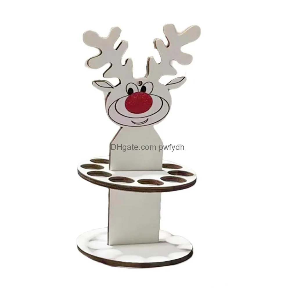  christmas ornament with 10 holes cartoon unique money holder decoration festival party supplies wallet cake rack diy money stand cpa7041