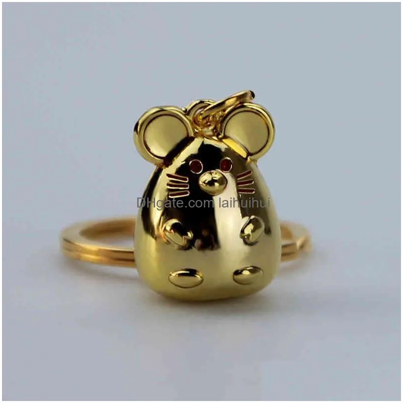 keychains thick mouse key ring vehicle animal decorations bag hanging womens gifts series