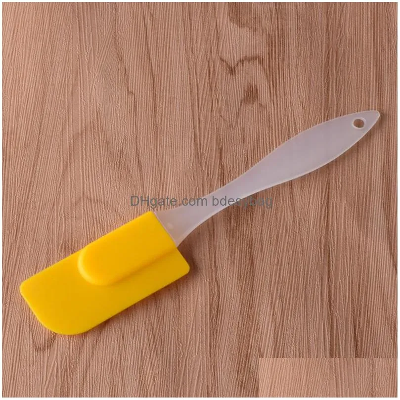 bake gadget silicone soft spatula cake butter cream scraper high temperature ecofriendly flat spatula kitchen baking tool w0233