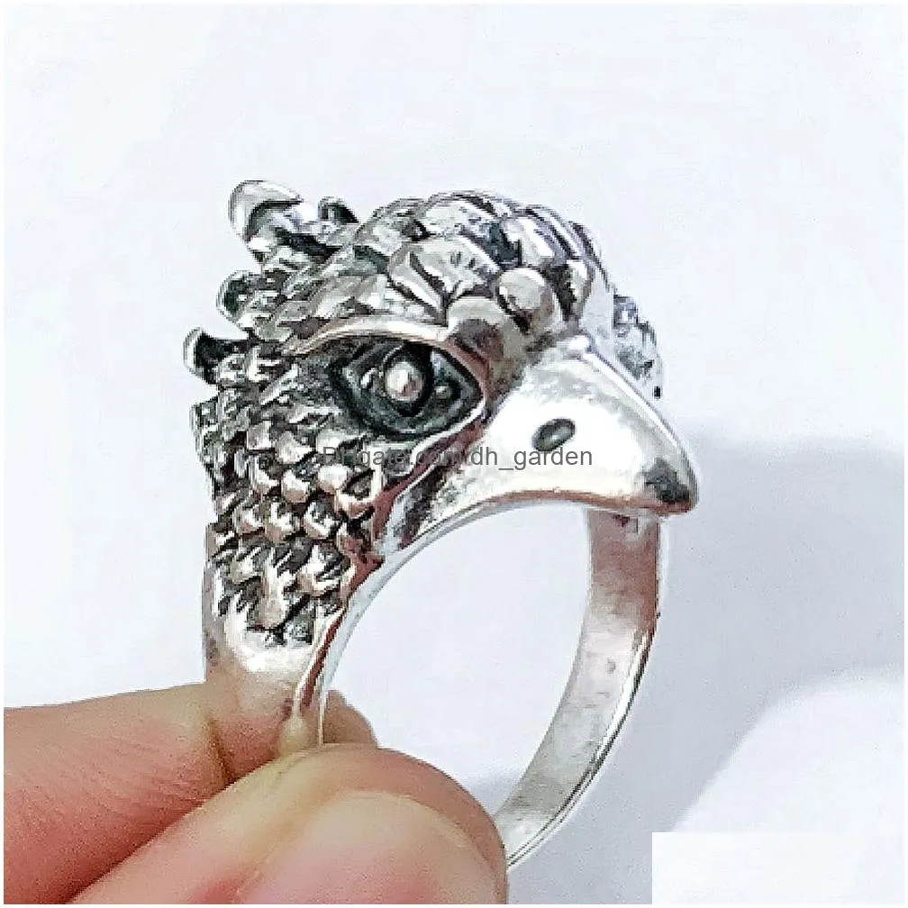 wholesale 30pcs multistyle animals rings mix vintage punk tiger  tortoise dragon  cool women men alloy gifts jewelry
