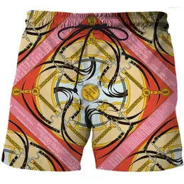 Men`s Shorts Summer Men Retro Luxury Pattern 3D Surfing Print Beach Short Casual Quick Dry Sports Pants Swimwear Beachwear