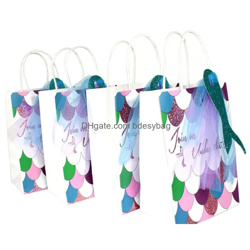 Card Factory Gift Bags Little Mermaid Bags Sweet Paper Candy Box