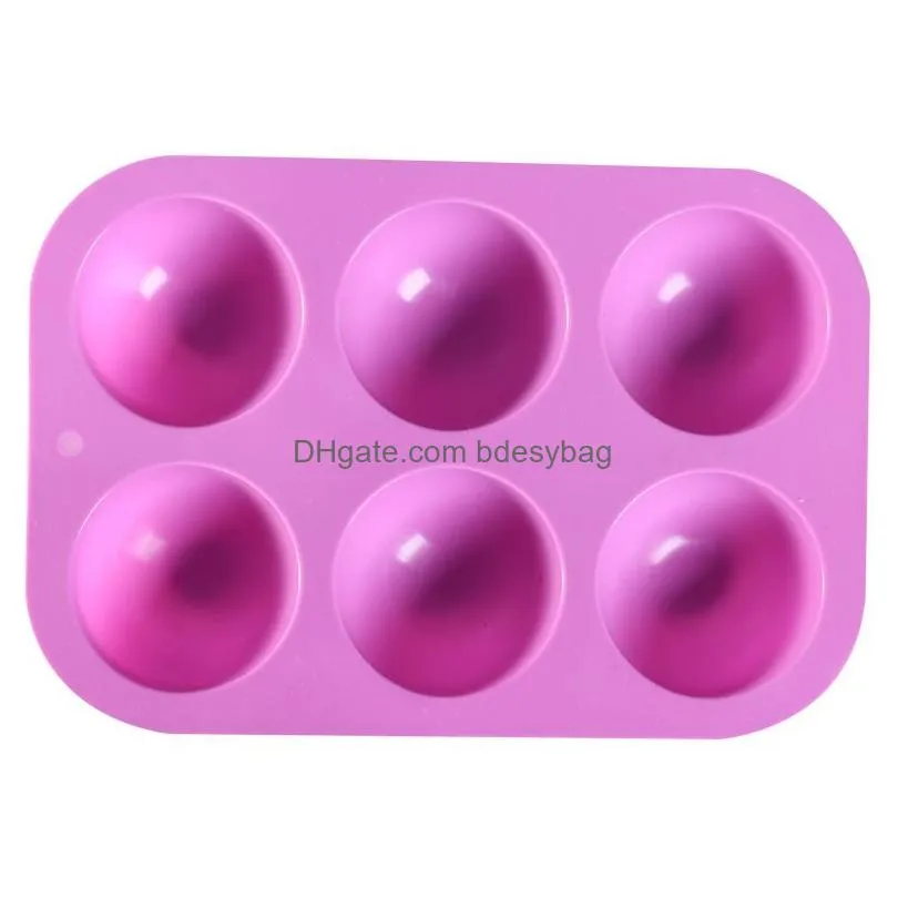 Baking Moulds Sile Baking Mods Pan Pastry Mold For Bakeware Molds Muffin Round Rec Bakery Mod Drop Delivery Home Garden Kitchen, Dinin Dhrs3
