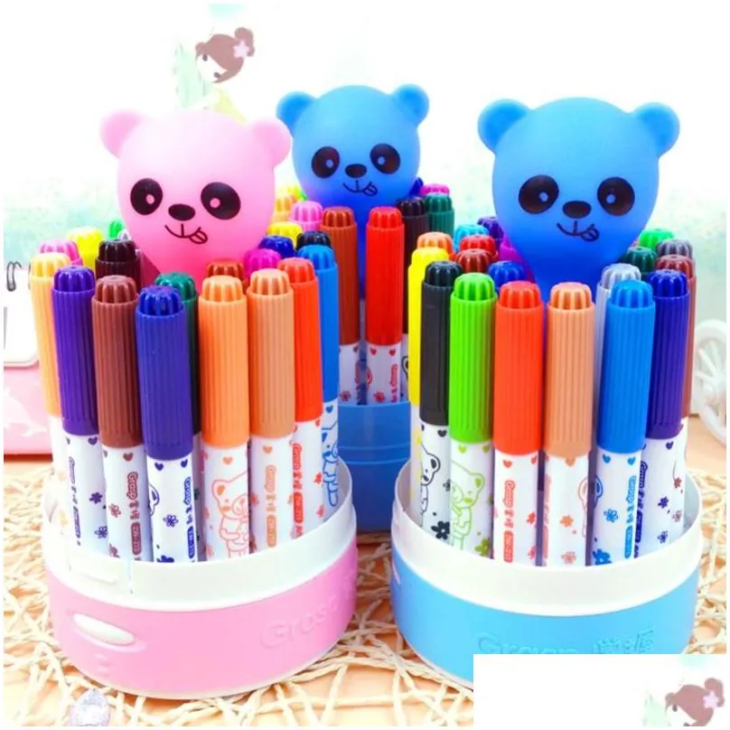 24/12 Colored Markers Set Markers Water Color Pen Spray Pen Crayon for Drawing Painting Kids Toy Christmas gift