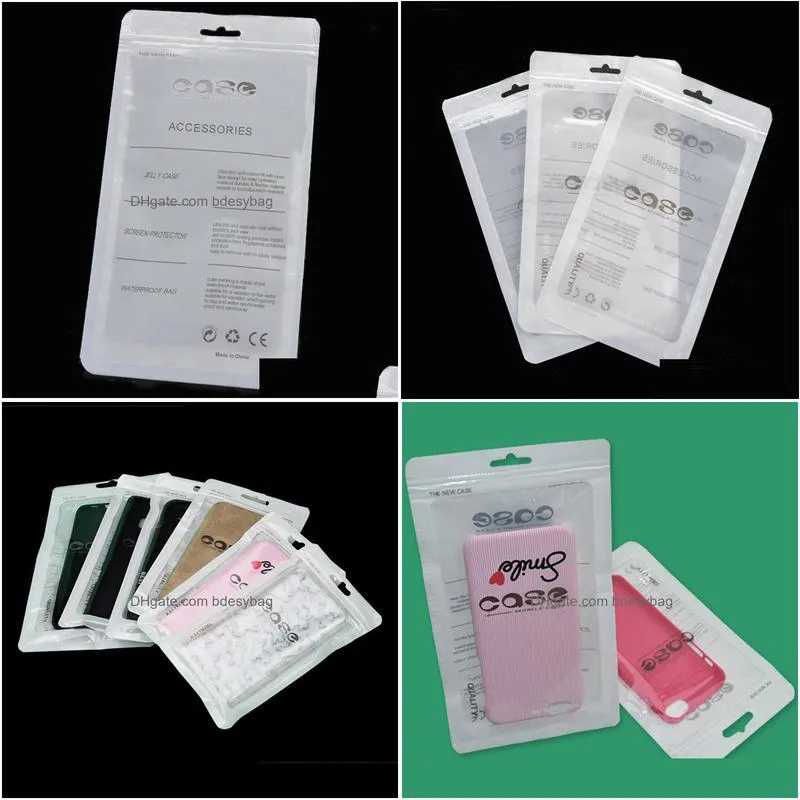 1000pcs/lot 12x21cm plastic zipper bag cell phone accessories mobile phone case cover packaging package bag wholesale lz0779