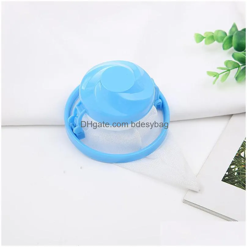 home floating lint hair catcher mesh pouch washing machine laundry filter bag orange blue green w0198