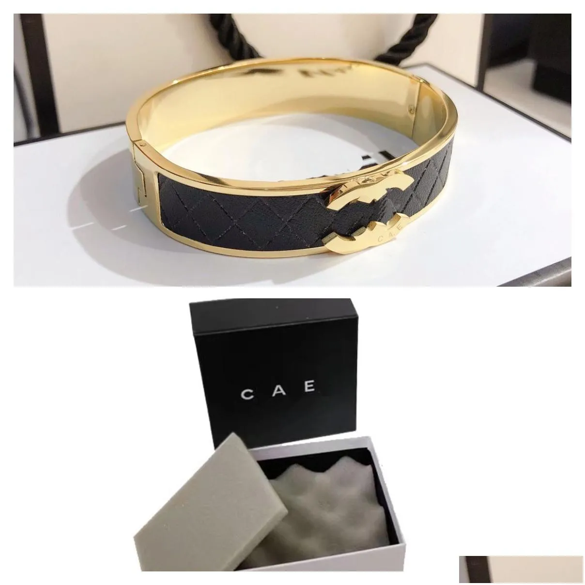 design gold bracelet for women luxury brand gifts cuff black love bracelet 18k gold romantic girl spring jewelry stainless steel bracelet luxury jewelry