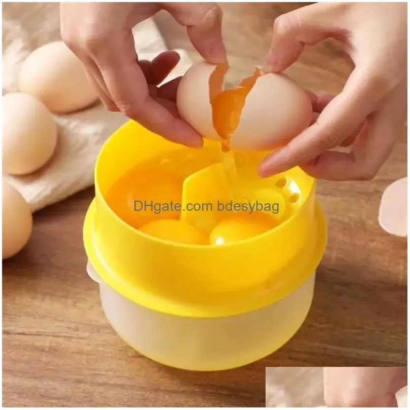 Egg Tools Pp Plastic Cake Tools Egg White Filter Yolk Separator Sifting Kitchen Baking Tool Accessories Drop Delivery Home Garden Kitc Dhvjq