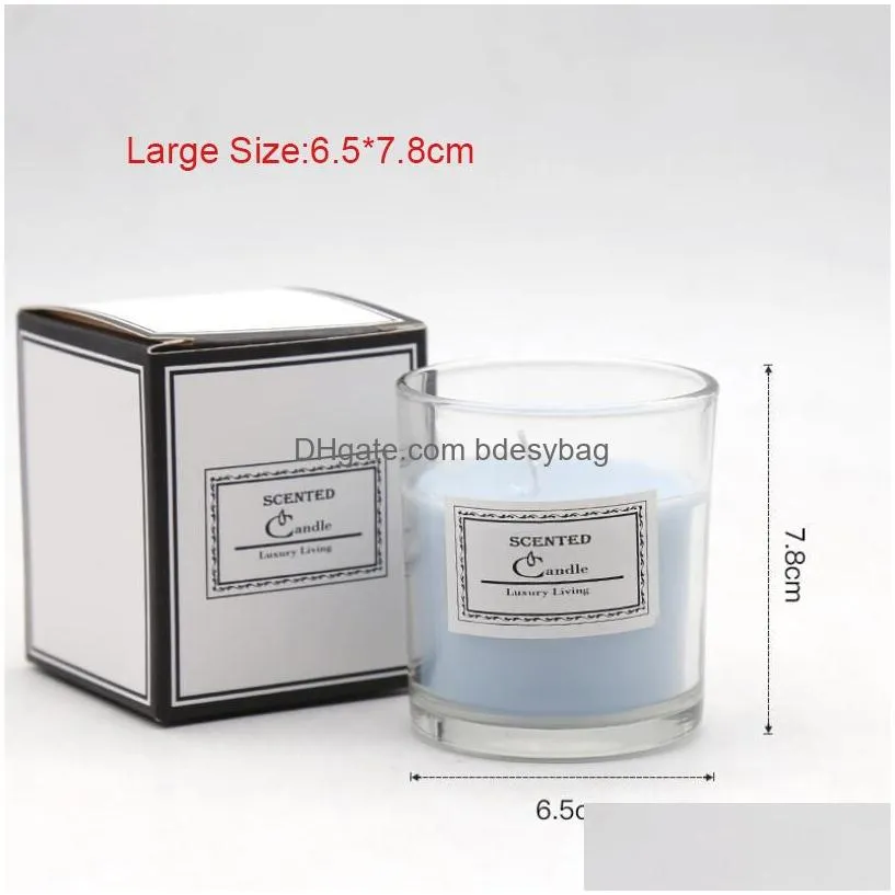 Scented Candle Nordic Ins Romantic Gift Aromatherapy Candles Fragrance  Oil Lasting Incense Candle Glass Smokeless Soy Wax Dr Dhse0