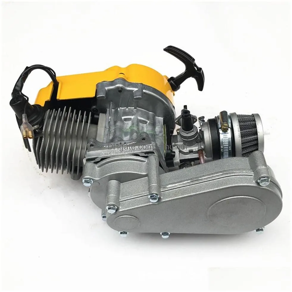 mini motorcycle engine two-stroke improved version 49cc single-cylinder air-cooled245t