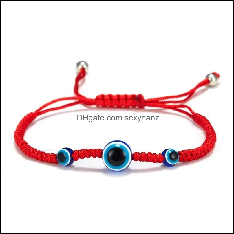 handwoven bracelet lucky bracelet kabbalah red string thread hamsa bracelets blue turkish evil eye charm jewelry fatima pretty bracelet 4