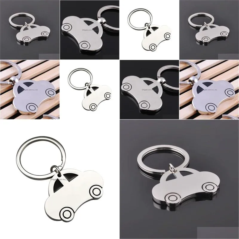 metal key ring vintage car shaped vehicle keychain keyring keyfob pendant decoration creative gift