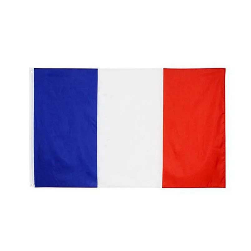 50pcs 90x150cm france flag polyester printed european banner flags with 2 brass grommets for hanging french national flags and banners