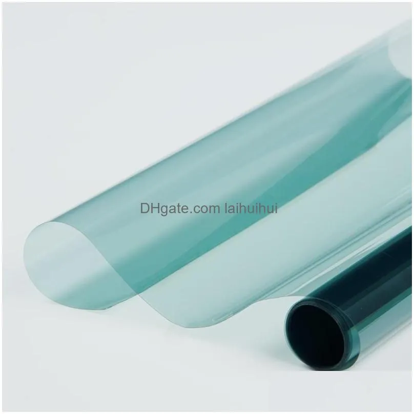 car sunshade vlt70% light blue window foils windshield sticker film 4mil thickness nano ceramic tint solar protection 0.5x6m