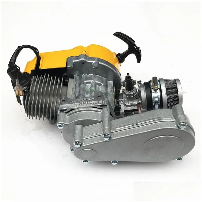 mini motorcycle engine two-stroke improved version 49cc single-cylinder air-cooled245t