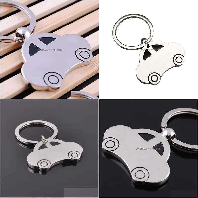 metal key ring vintage car shaped vehicle keychain keyring keyfob pendant decoration creative gift