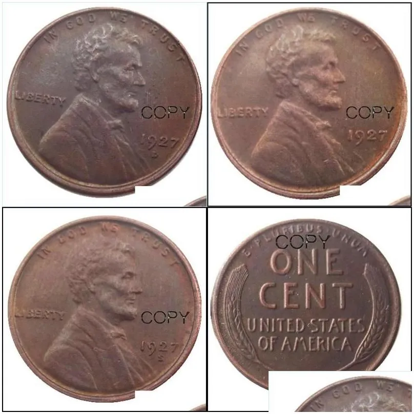 arts and crafts us 1927  wheat penny head one cent copper copy pendant accessories coins drop delivery 2022 home garden arts cra