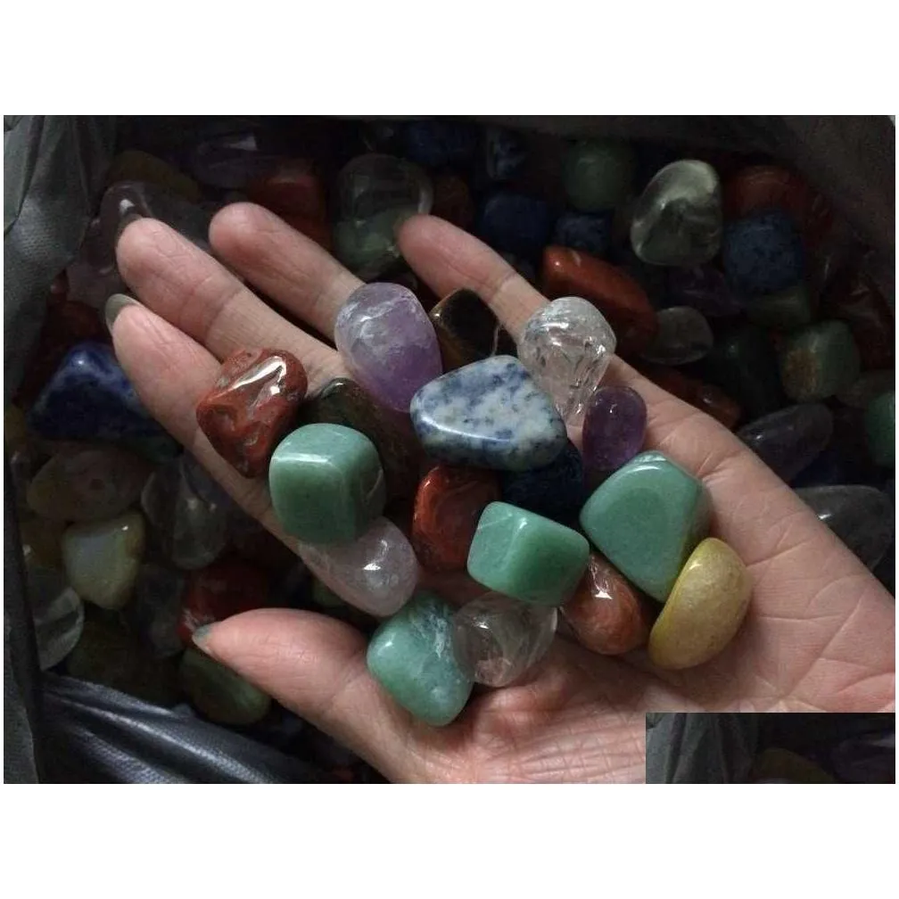 Chakra DingSheng Natural Mixed Stones Gravel Crystal Quartz Tumbled Stone Chips Amethyst Aventurine Jasper Lapis Lazuli For Healing