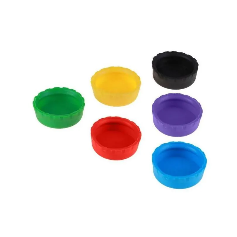 Drinkware Lid Sile Drinkware Lid Bottle Cap Tops Wine Caps Saver Beer Bottles Lids Silica Gel Reusable Stopper Er Hat Ship Drop Delive Dho8V