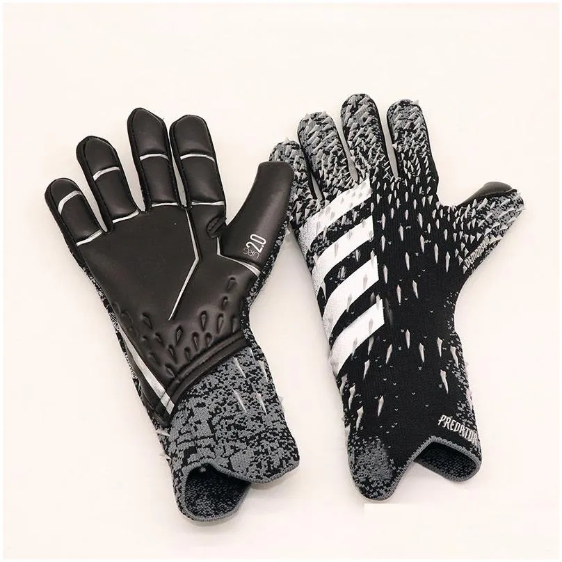 Jusdon Unisex adults goalkeeper gloves soccer football gloves 3MM latex without fingersaves3855971