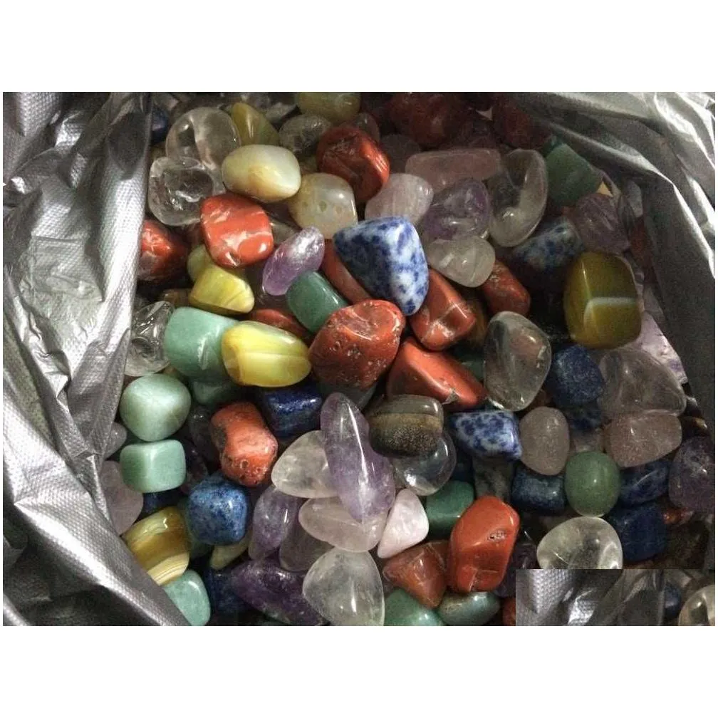 Chakra DingSheng Natural Mixed Stones Gravel Crystal Quartz Tumbled Stone Chips Amethyst Aventurine Jasper Lapis Lazuli For Healing