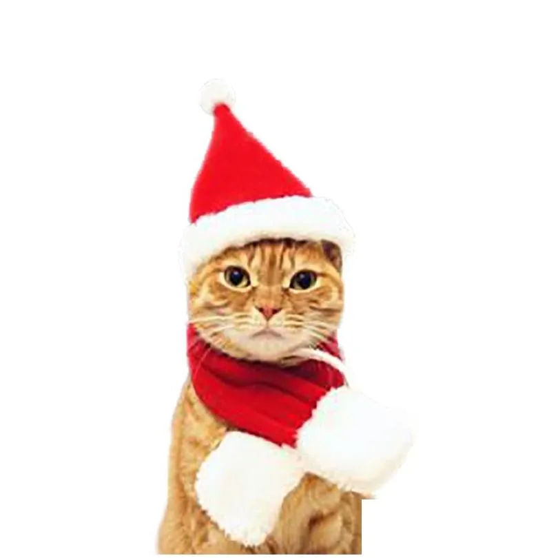 Pet clothes Appare 2021 Merry Christmas Gift Dress Winter Warm Dog apparel Clothe Cat Clothing Funny Santa Pets decorat