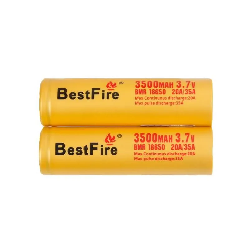 authentic fire 18650 battery imr bmr rechargeable lithium vape mod battery 3100mah 3200mah 3500mah 35a 40a 60a red black yellow flat