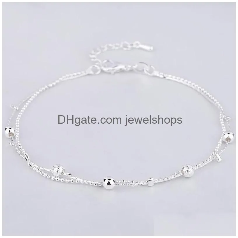 Charm Bracelets 5 Designs Charm Bracelets 925 Sterling Sier Fashion Beads Party Jewelry Gift For Women Girls Gourd Animal  Star Dhgfg