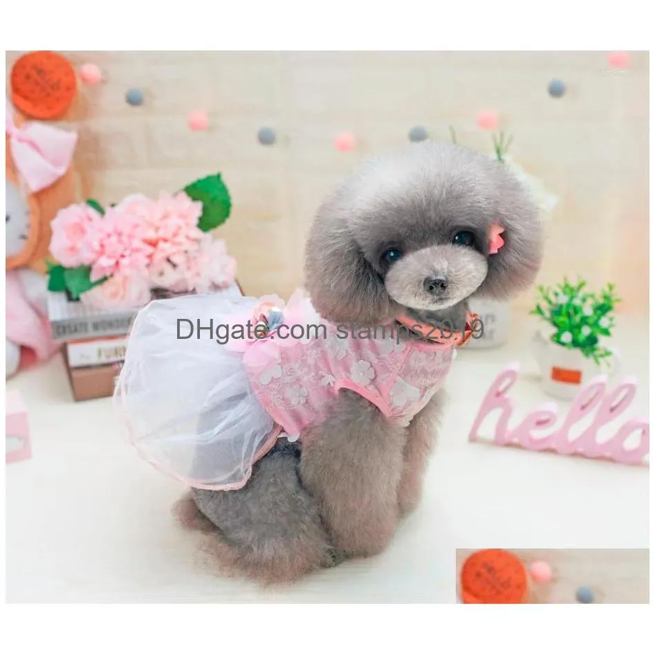 Dog Apparel Dogbaby Spring Summer Pet Dress Clothes In Dream Ballet Skirt Style From S To Xl Puppy Dogs Drop Delivery Home Garden Sup Dhxmp