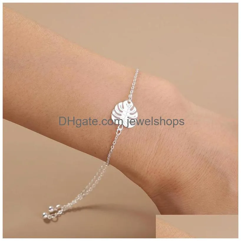 Charm Bracelets Charm Bracelets Luminous Bracelet Retractable Adjustable Gift Jewelry Gem Crystal Shine Girlfriend Drop Delivery Jewel Dhamj