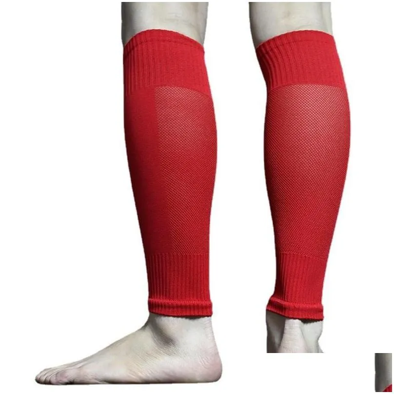 Elbow & Knee Pads Hight Elasticity Soccer Shin Guard Sleeves Adults Kids Football Leg Cover Sport Protective GearElbow