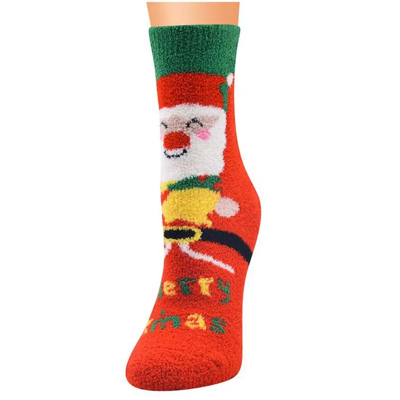 New Christmas Socks Series For Ladies Coral Veet Drop Delivery Dhunn