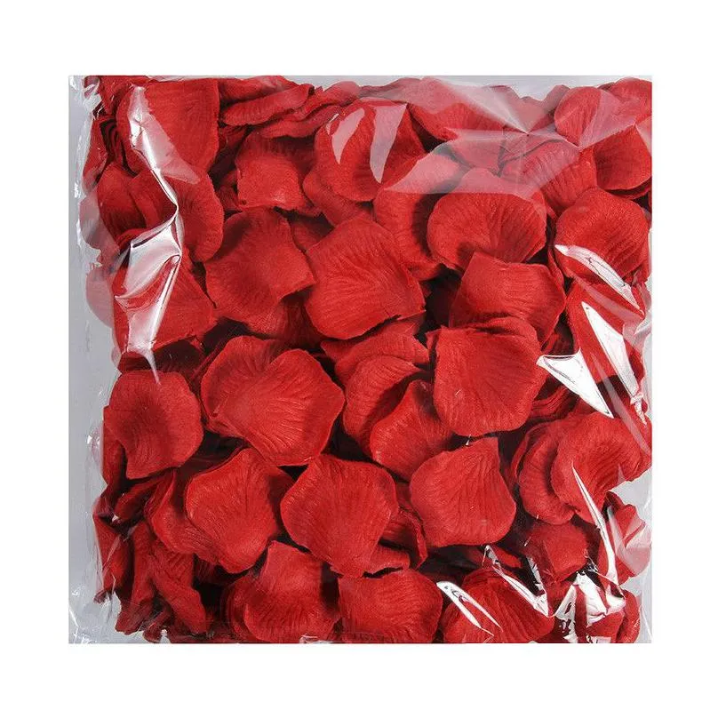 5500 Pcs 20 Colors Artificial Silk Rose Petals Simation Flower Wedding Party Marriage Bed Mtiple Available Drop Delivery Dhisw