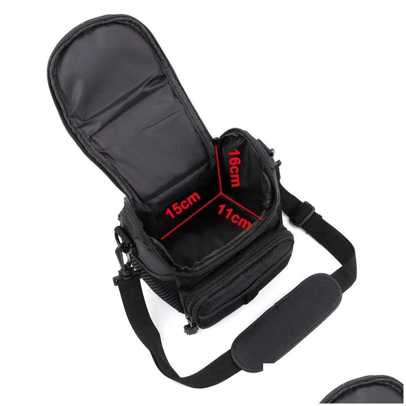 Soft Carrying Case Bag with Shoulder Strap Waterproof Digital Camera Storage Bags for Canon Nikon SLR DSLR 1000D 1100D 1200D8053262