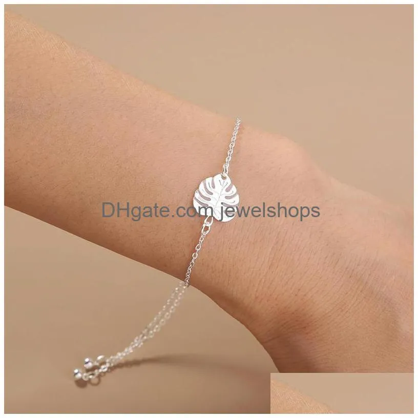 Charm Bracelets Charm Bracelets Luminous Bracelet Retractable Adjustable Gift Jewelry Gem Crystal Shine Girlfriend Drop Delivery Jewel Dhamj