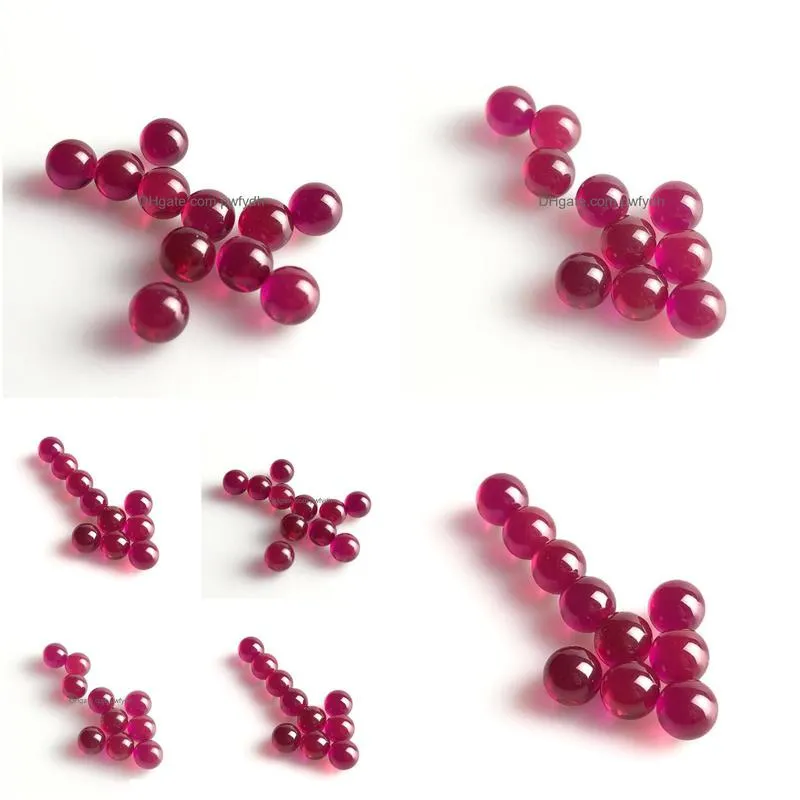 wholesale 6mm ruby ball terp pearl color changed red black colorful ruby terp top pearls for glass smoking water