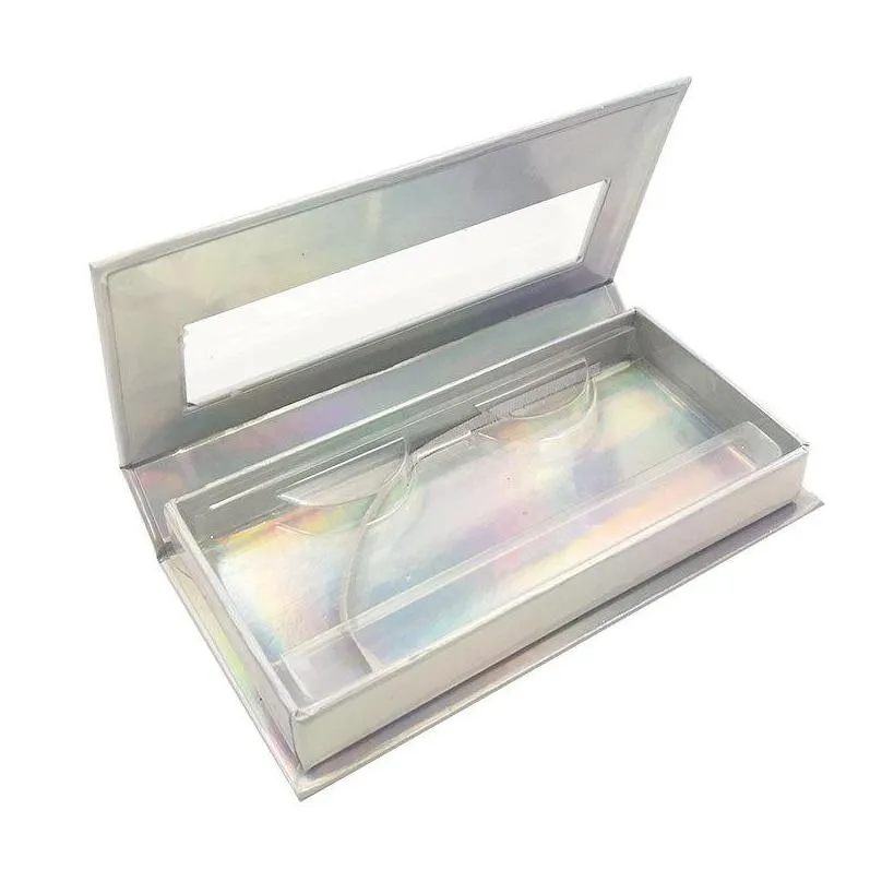fine mounting organization eyelash packaging box eyelashes shining sparkling boxes rhinestone mat packing empty colour rectangle 3 7ql